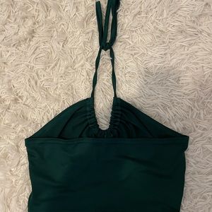 Green Halter Neck Top